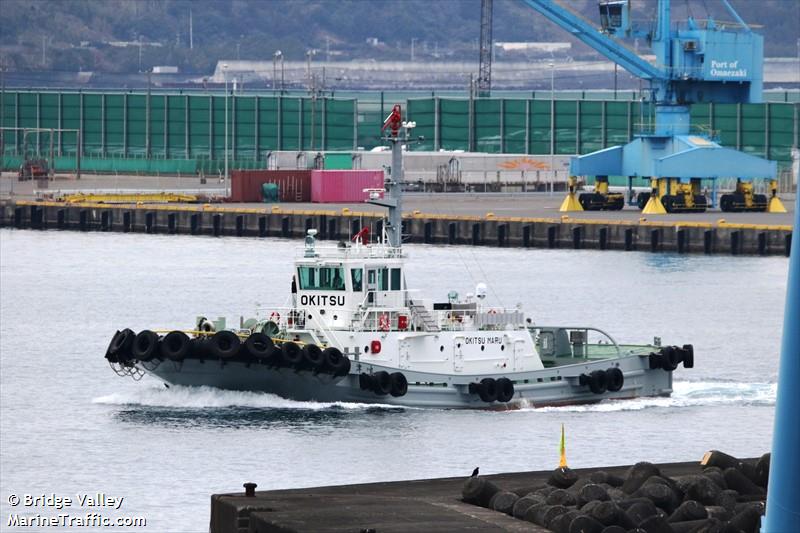 okitsu maru (Tug) - IMO , MMSI 431014667, Call Sign JD4754 under the flag of Japan