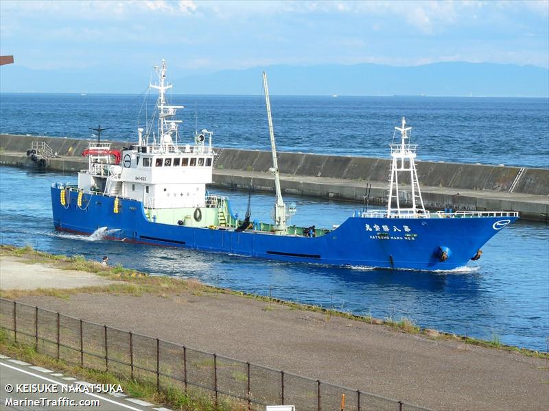 katsuho maru no.8 (Fishing vessel) - IMO , MMSI 431279000, Call Sign JL6671 under the flag of Japan
