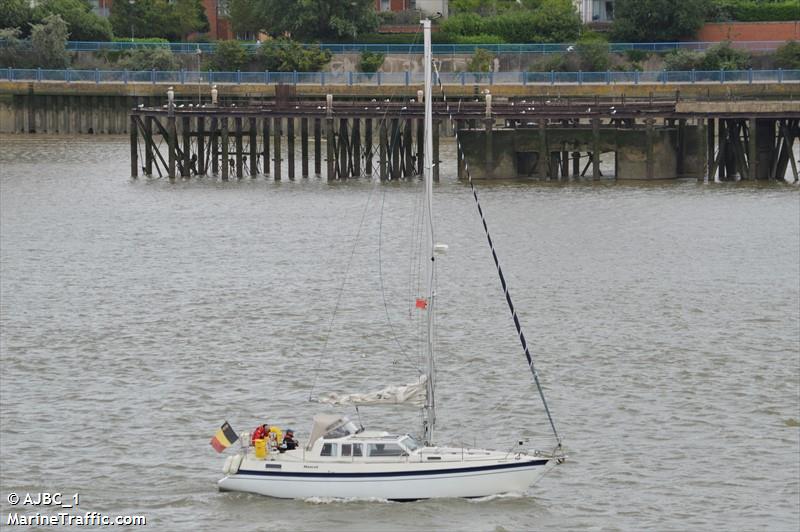 ellebol (Pleasure craft) - IMO , MMSI 205523100, Call Sign OS5231 under the flag of Belgium