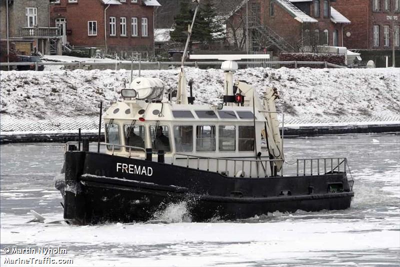 fremad (-) - IMO , MMSI 219011283, Call Sign OX 2001 under the flag of Denmark