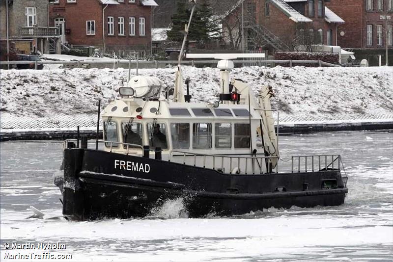 fremad (Cargo ship) - IMO , MMSI 219011283, Call Sign OX 2001 under the flag of Denmark