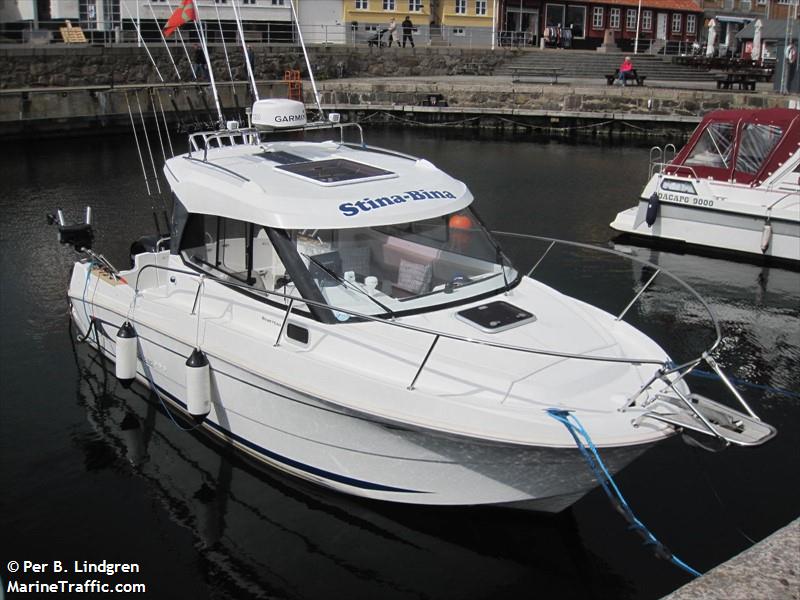 stina-bina (Pleasure craft) - IMO , MMSI 219019903, Call Sign XPE6369 under the flag of Denmark