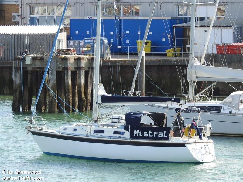 mistral (Sailing vessel) - IMO , MMSI 235035733, Call Sign MMLB5 under the flag of United Kingdom (UK)