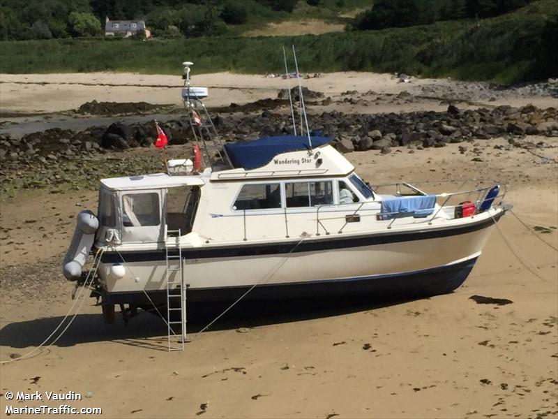 wandering star (Pleasure craft) - IMO , MMSI 235036968, Call Sign MQSB6 under the flag of United Kingdom (UK)
