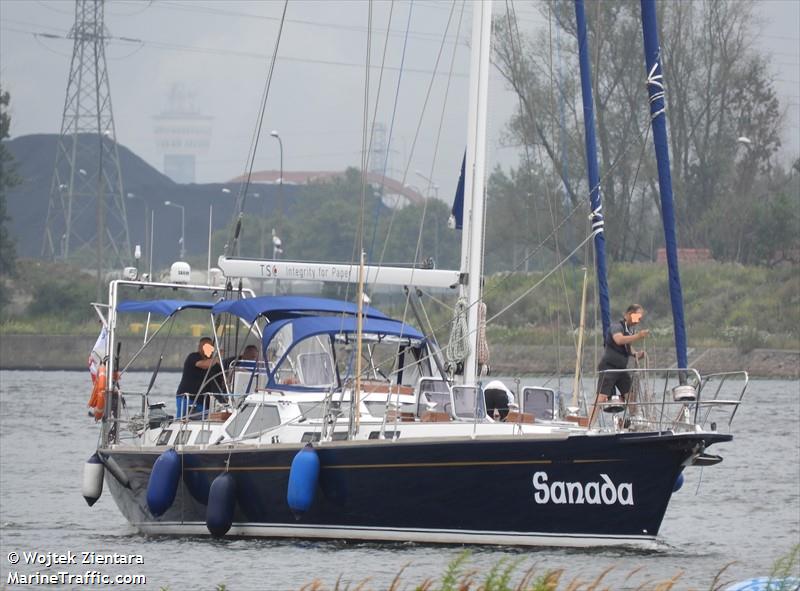 sanada (Sailing vessel) - IMO , MMSI 261016560, Call Sign SPG3287 under the flag of Poland