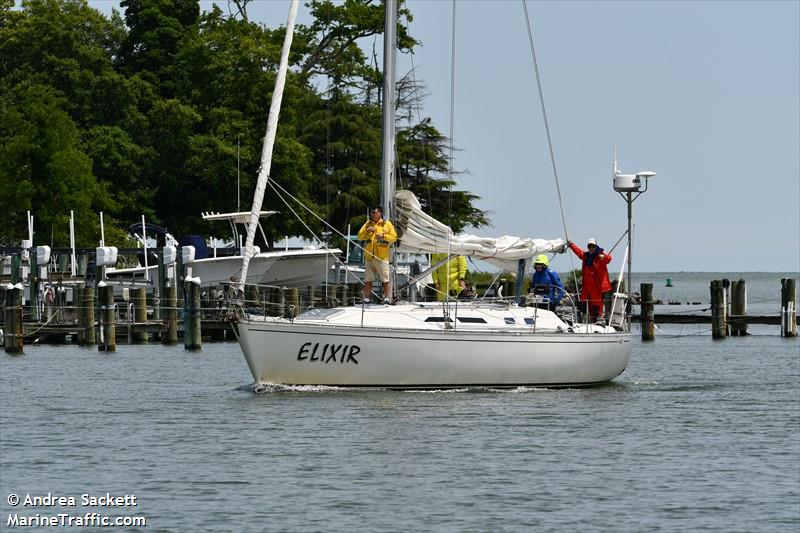 elixir (Sailing vessel) - IMO , MMSI 367639340, Call Sign WDH6566 under the flag of United States (USA)