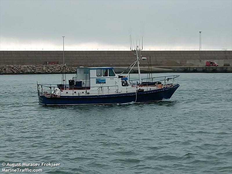 yellow reef (Fishing vessel) - IMO , MMSI 219005786, Call Sign OU7764 under the flag of Denmark