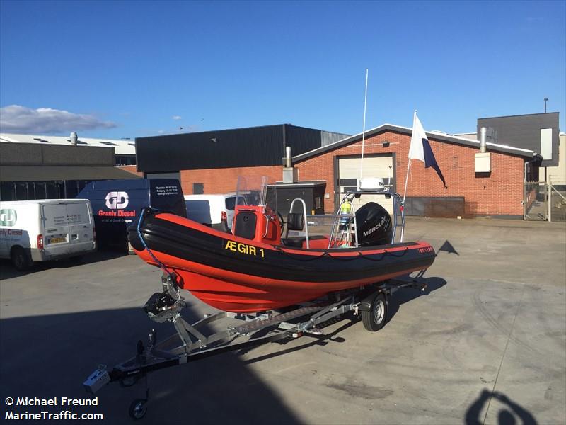 aegir1 (Pleasure craft) - IMO , MMSI 219022400, Call Sign XPE8643 under the flag of Denmark