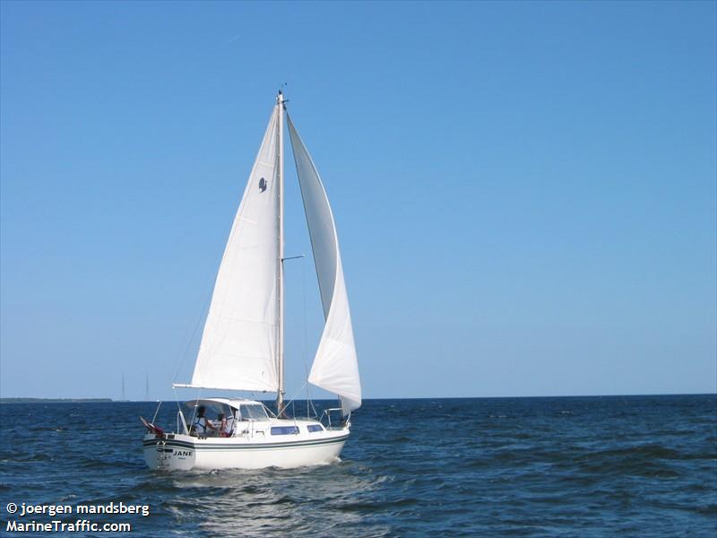 jane (Pleasure craft) - IMO , MMSI 219022546, Call Sign XPE8790 under the flag of Denmark
