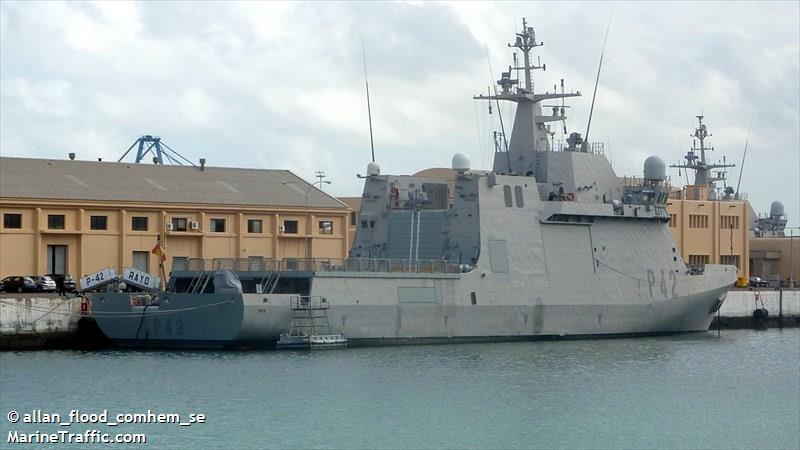 nato warship p42 (Military ops) - IMO , MMSI 224139770, Call Sign EBFF under the flag of Spain