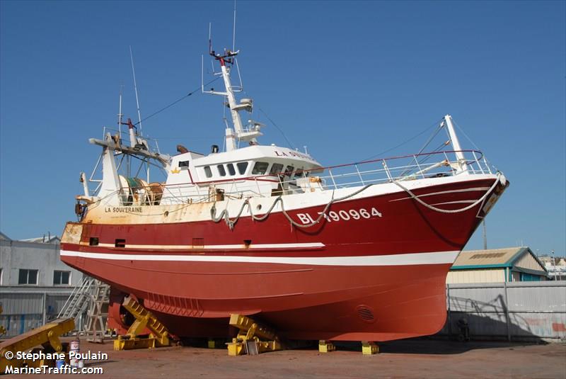 fv la souveraine (Fishing Vessel) - IMO 9037824, MMSI 227104700, Call Sign FGRO under the flag of France
