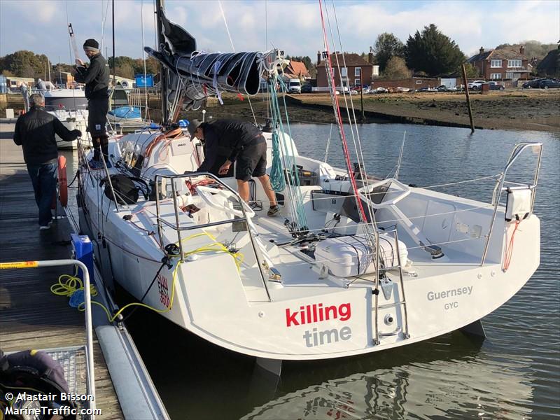killing time (Sailing vessel) - IMO , MMSI 232031379, Call Sign MIIN9 under the flag of United Kingdom (UK)