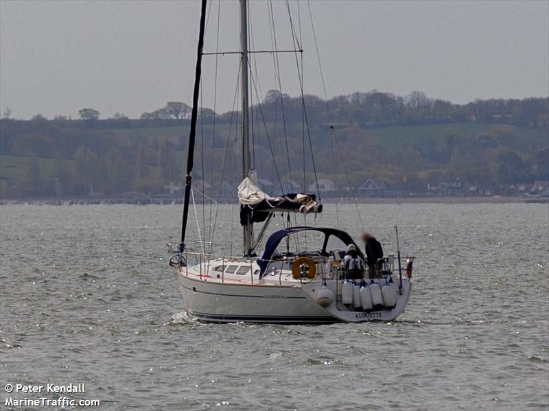 alouette (Sailing vessel) - IMO , MMSI 235025437, Call Sign MHPA9 under the flag of United Kingdom (UK)