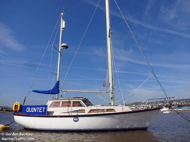 quintet (Sailing vessel) - IMO , MMSI 235072408, Call Sign MTBU4 under the flag of United Kingdom (UK)