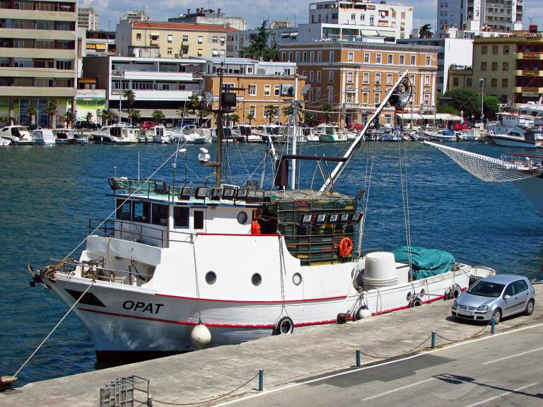 opat (Fishing vessel) - IMO , MMSI 238283040, Call Sign 9A6667 under the flag of Croatia