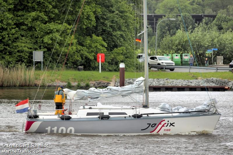 jaffix (Sailing vessel) - IMO , MMSI 244020545, Call Sign PB9807 under the flag of Netherlands