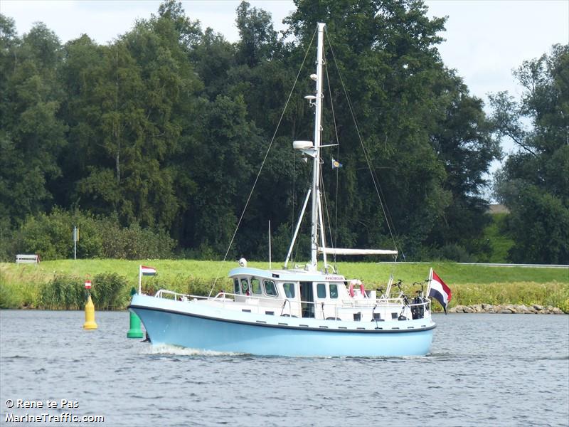 dulcibella (Sailing vessel) - IMO , MMSI 244060688, Call Sign PC7329 under the flag of Netherlands