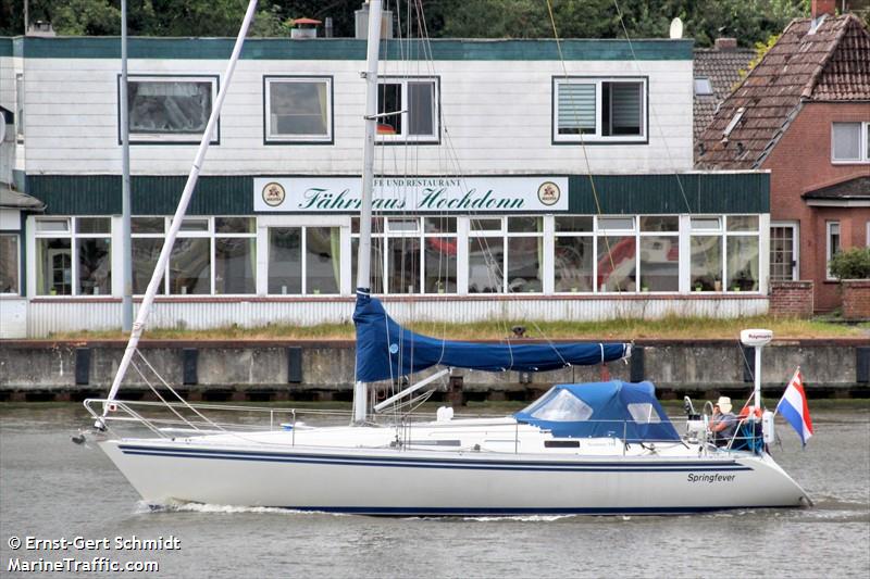 springfever (Sailing vessel) - IMO , MMSI 244180870, Call Sign PH7699 under the flag of Netherlands