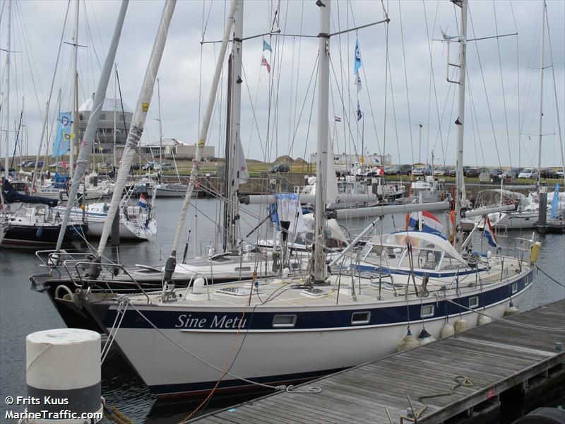 sine metu (Sailing vessel) - IMO , MMSI 244650277, Call Sign PB3127 under the flag of Netherlands