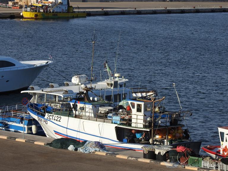 san pio (Fishing vessel) - IMO , MMSI 247145930, Call Sign IMLL under the flag of Italy