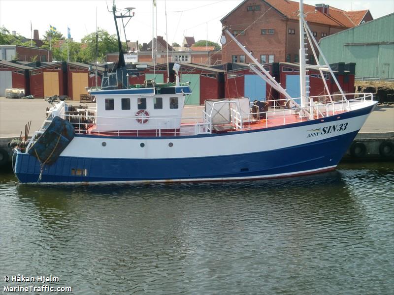 britton (Fishing Vessel) - IMO 8424070, MMSI 266245000, Call Sign SDVZ under the flag of Sweden
