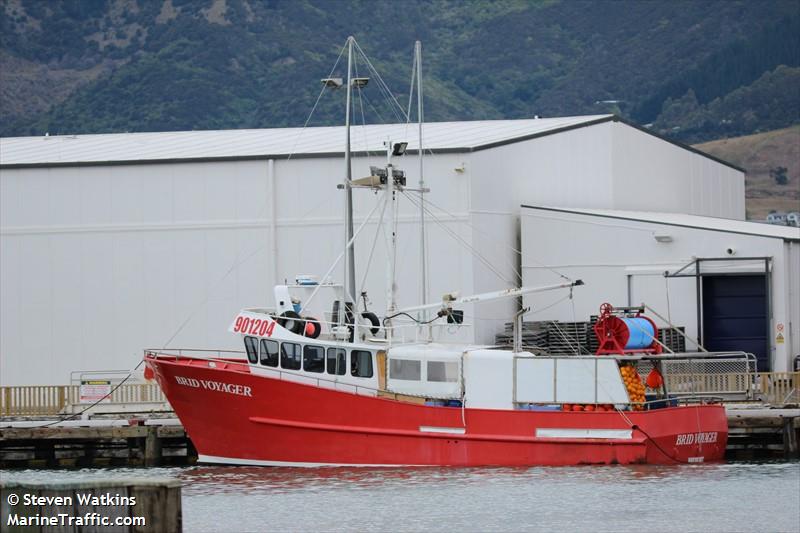 brid voyager (Fishing vessel) - IMO , MMSI 512004138, Call Sign ZME3688 under the flag of New Zealand