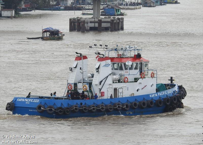 tb karya pacific2221 (Tug) - IMO 9923059, MMSI 525101895, Call Sign YDB3268 under the flag of Indonesia