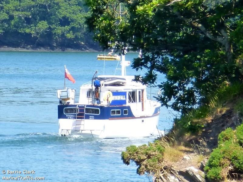 windfall of wessex (Pleasure craft) - IMO , MMSI 235110382, Call Sign 2JEX6 under the flag of United Kingdom (UK)