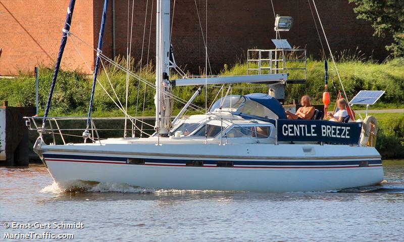 gentle breeze (Pleasure craft) - IMO , MMSI 244250688, Call Sign PE 4541 under the flag of Netherlands