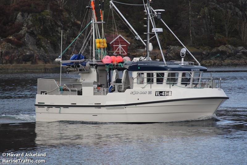 severin (Fishing vessel) - IMO , MMSI 257122670, Call Sign LF7135 under the flag of Norway