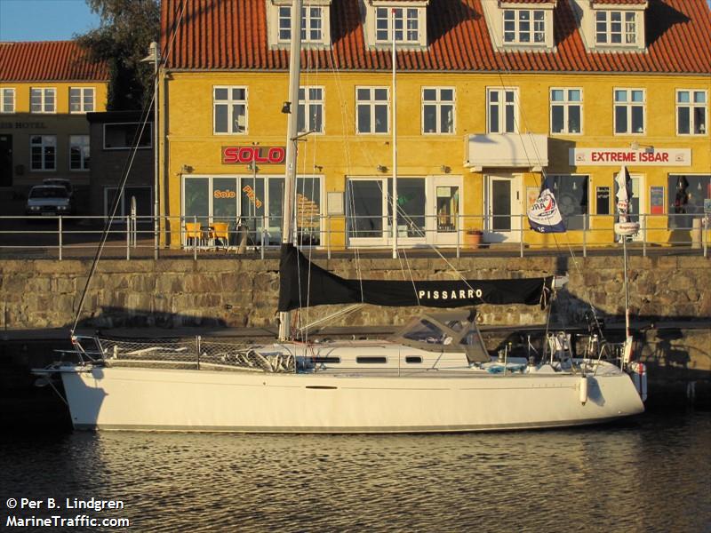 pissarro (Sailing vessel) - IMO , MMSI 265738570, Call Sign SE7905 under the flag of Sweden