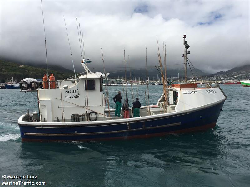 hotline ii (Fishing vessel) - IMO , MMSI 601058800, Call Sign ZR7187 under the flag of South Africa