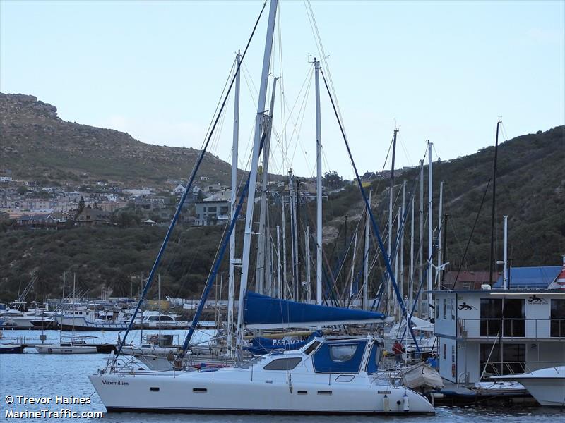 maximillien (Sailing vessel) - IMO , MMSI 601890000, Call Sign ZR3605 under the flag of South Africa