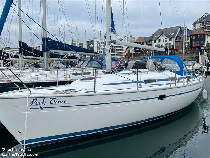 peek time (Sailing vessel) - IMO , MMSI 235001753, Call Sign ZNEV7 under the flag of United Kingdom (UK)