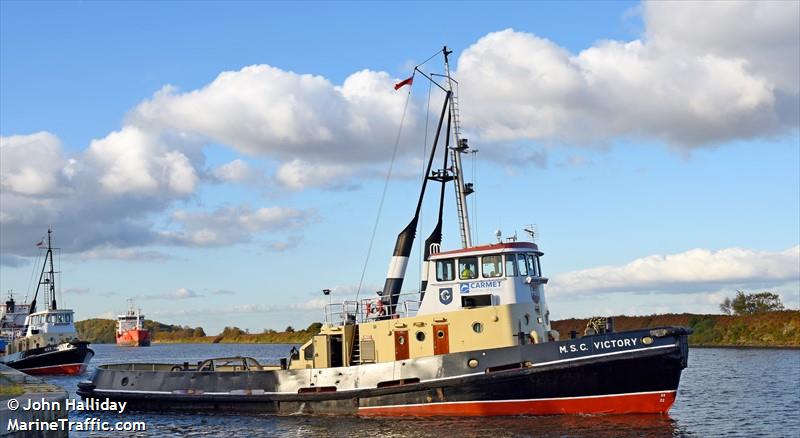 msc victory (Tug) - IMO , MMSI 235083167, Call Sign MGZG8 under the flag of United Kingdom (UK)