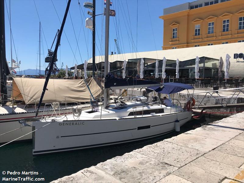 generalic (Sailing vessel) - IMO , MMSI 235116935, Call Sign 2JLN6 under the flag of United Kingdom (UK)
