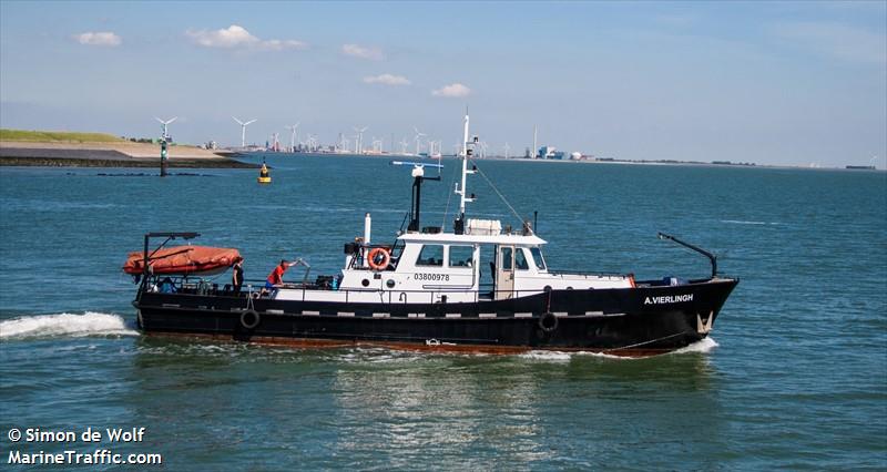 andries vierlingh (Pleasure craft) - IMO , MMSI 244013014, Call Sign PI2190 under the flag of Netherlands