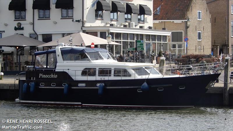 pinocchio (Pleasure craft) - IMO , MMSI 244130469, Call Sign PF7523 under the flag of Netherlands