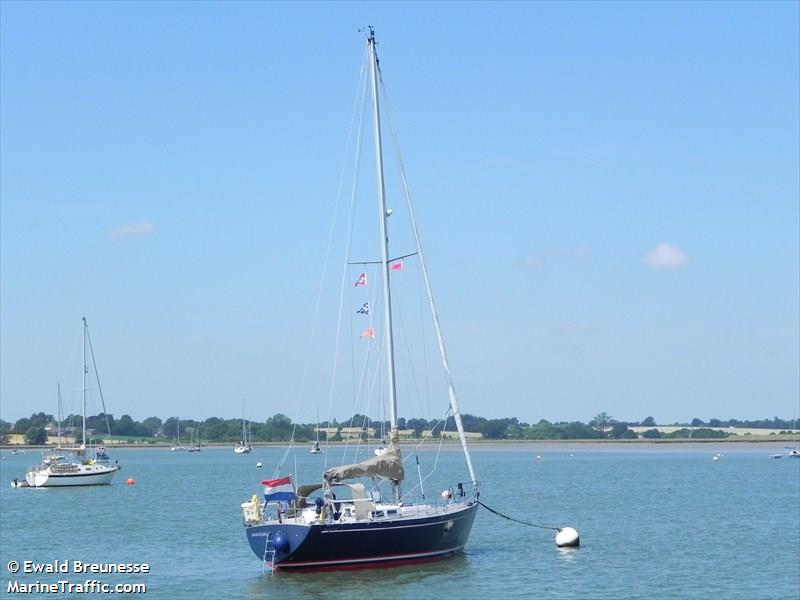 aquamarijn (Sailing vessel) - IMO , MMSI 244153284, Call Sign PI9456 under the flag of Netherlands