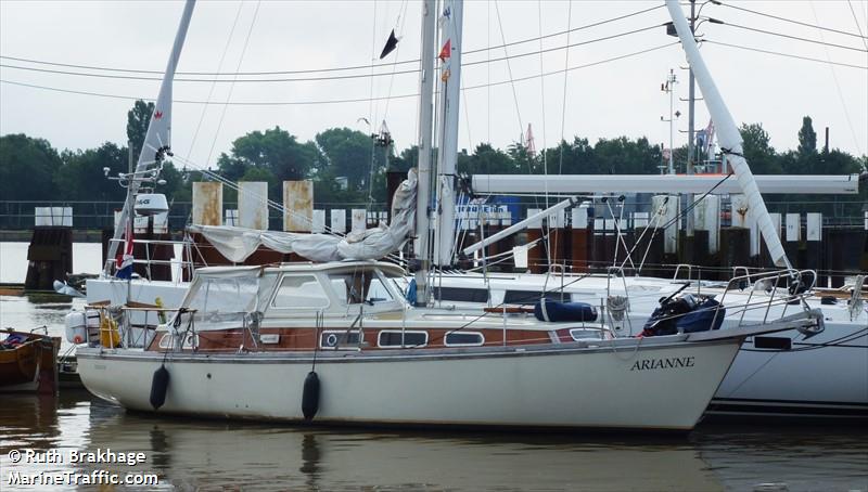 arianne (Sailing vessel) - IMO , MMSI 244870173, Call Sign PE5775 under the flag of Netherlands