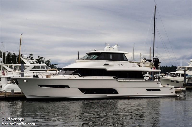 lady mary v (Pleasure craft) - IMO , MMSI 316033713 under the flag of Canada