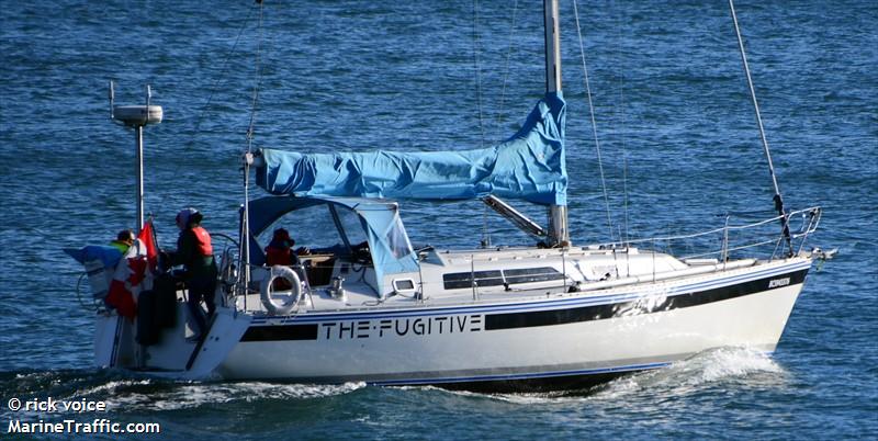 the fugitive (Sailing vessel) - IMO , MMSI 316036035 under the flag of Canada