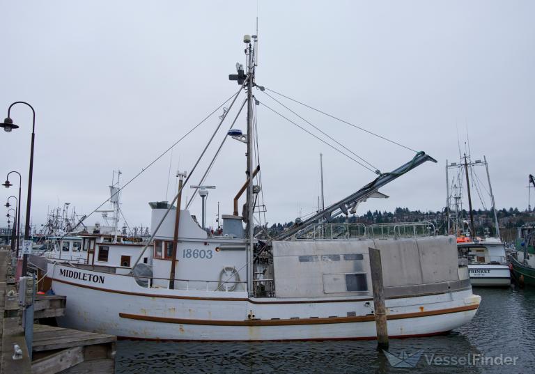 middleton (Fishing vessel) - IMO , MMSI 367440840, Call Sign WDF3517 under the flag of United States (USA)