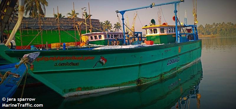 j.donald net boat (Fishing vessel) - IMO , MMSI 419128022 under the flag of India