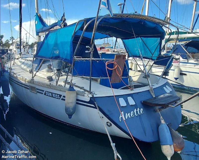 anette (Sailing vessel) - IMO , MMSI 428150076, Call Sign ANETTE under the flag of Israel