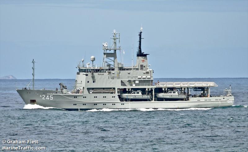 warship (Research Vessel) - IMO 9151773, MMSI 503177000 under the flag of Australia