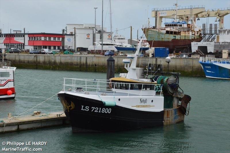 fv nando (Fishing vessel) - IMO , MMSI 227319980, Call Sign FV5535 under the flag of France