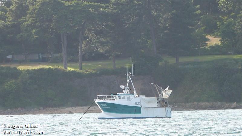 l armen iii (Fishing vessel) - IMO , MMSI 227635230, Call Sign FGE4006 under the flag of France