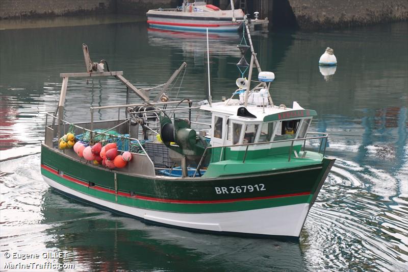 ian rush (Fishing vessel) - IMO , MMSI 227666970, Call Sign FP6004 under the flag of France
