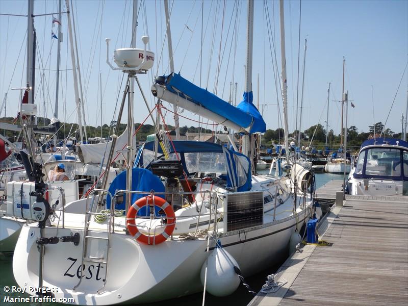 zest (Sailing vessel) - IMO , MMSI 235055414, Call Sign MSBX2 under the flag of United Kingdom (UK)